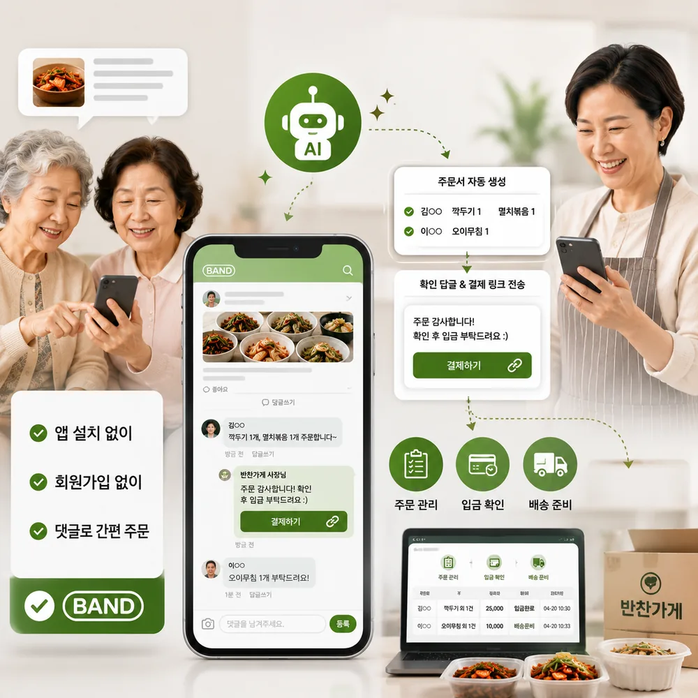 주문 접수 화면